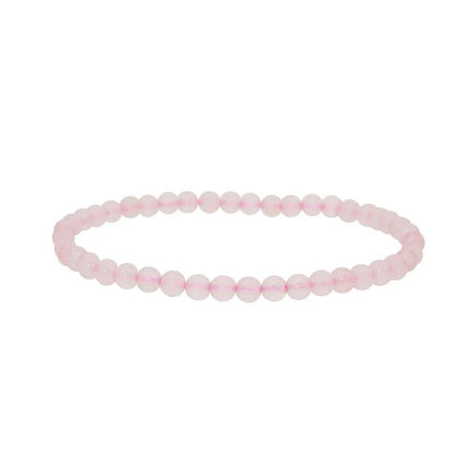 Bracelet "paix" Quartz rose 4mm