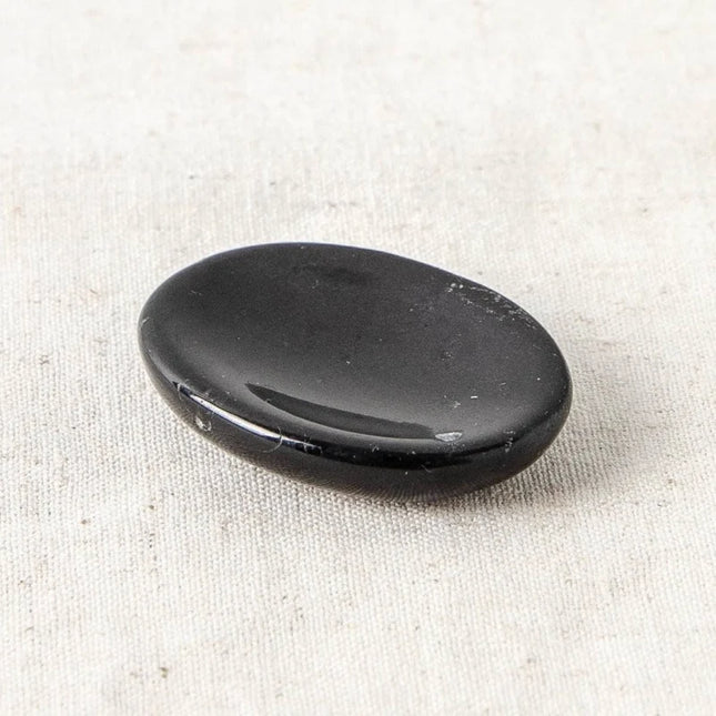 Pierre-pouce ou Galet anti-stress Tourmaline noire